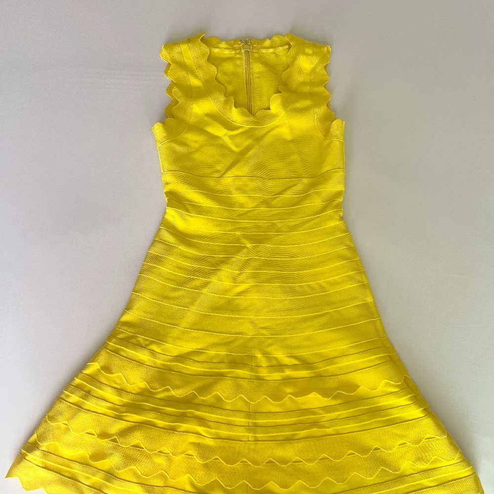 Yellow bandage dress